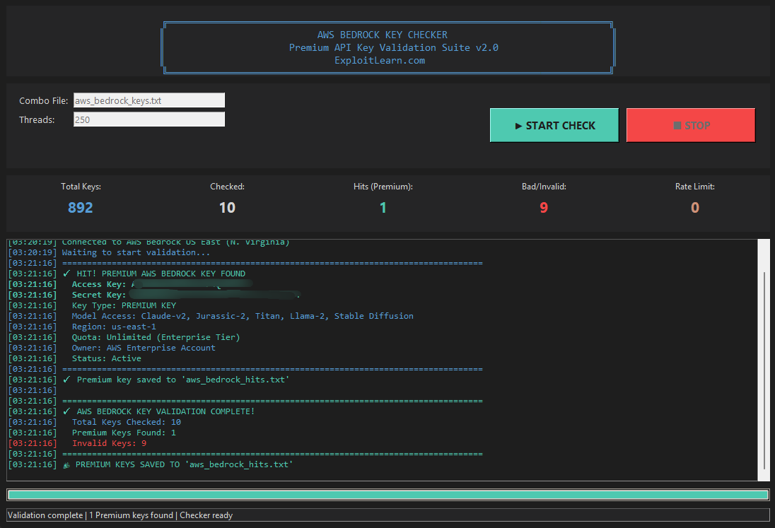 AWS Bedrock Key CRACKER | Lifetime License